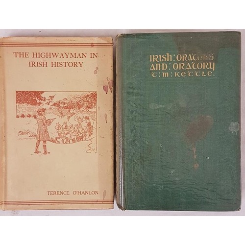 346 - Terence O’Hanlon. The Highwayman in Irish History. 1932. 1st. Pictorial d.j. Signed in Irish b... 