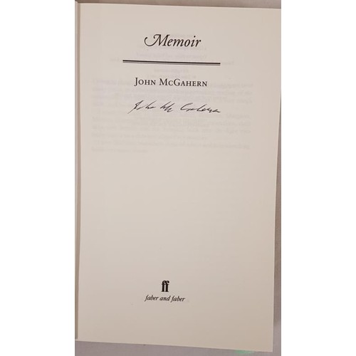 371 - John McGahern. Memoir. 2005. 1st. Pristine in pictorial d.j. Signed by author on title page. McGaher... 