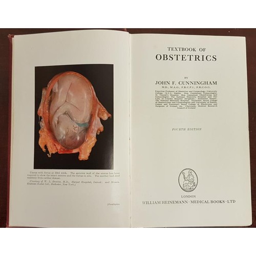 374 - Medical: Textbook of Obstetrics by John F. Cunningham, 1964, Hardback