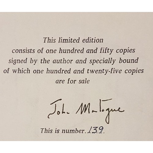 388 - A Slow Dance. John Montague. DUBLIN, The Dolmen Press. 1975. 64 pages. number 139 of a Limited Editi... 