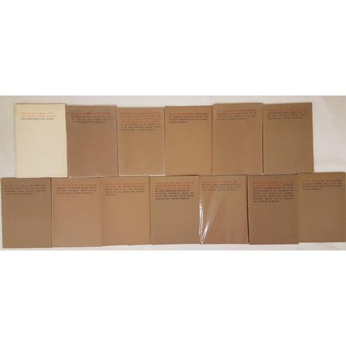 395 - The Dolmen Press YEATS Centenary Papers. 1965. Complete 12 volume set plus index volume. Illustrated... 