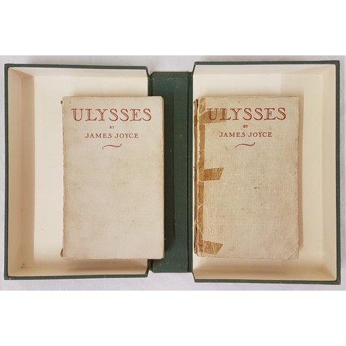 513 - James Joyce, Ulysses, Odyssey Press Hamburg 1932, 2 vols in paper wraps as issued (rear wrap of vol ... 