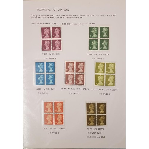 562 - Very Good & Detailed Album of G.B. Stamps - Queen Elizabeth II from 1988 to 1993. c.97 pages... 