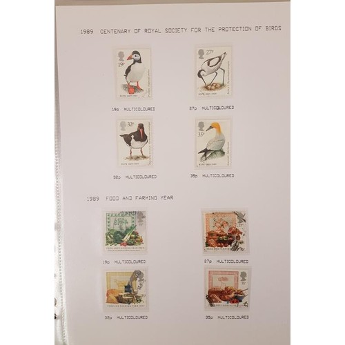 562 - Very Good & Detailed Album of G.B. Stamps - Queen Elizabeth II from 1988 to 1993. c.97 pages... 