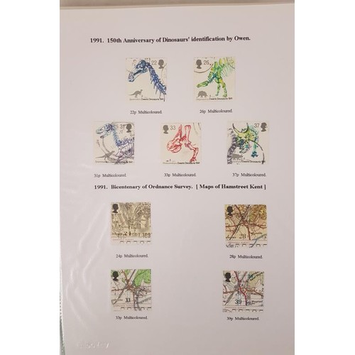 562 - Very Good & Detailed Album of G.B. Stamps - Queen Elizabeth II from 1988 to 1993. c.97 pages... 