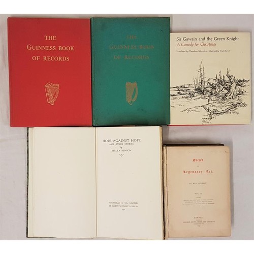 544 - Benson, Stella. Hope Against Hope and Other Stories London: Macmillan & Co., Limited, 1931. One ... 