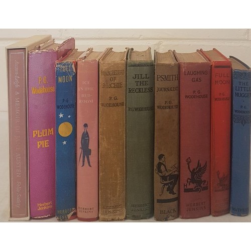 5 - Nine P. G. Woodehouse Books (6 1st Editions) and A Memoir of Jane Austin (Folio)