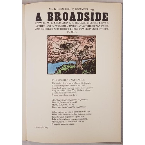 20 - Broadsides A Collection of Old and New Songs 1935, Songs by W B Yeats and others, The Cuala Press 19... 