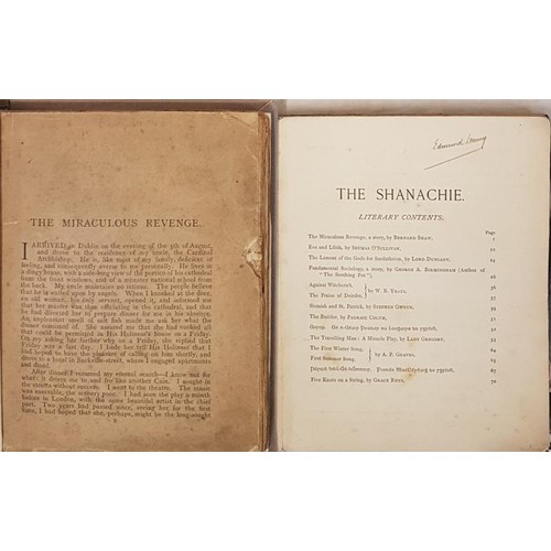 27 - The Shanachie, 1906, blue wrappers. Contributions by WB Yeats, Lord Dunsany, Lady Gregory and others... 