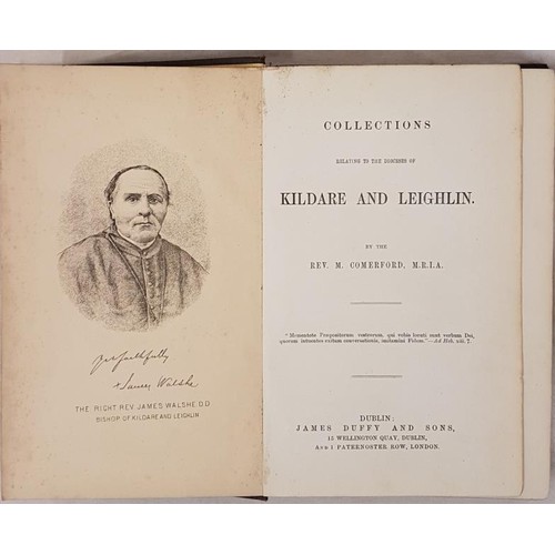 31 - Collections relating to Diocese of Kildare and Leighlin by Comerford. Dublin [1883]. 3 volume set. G... 