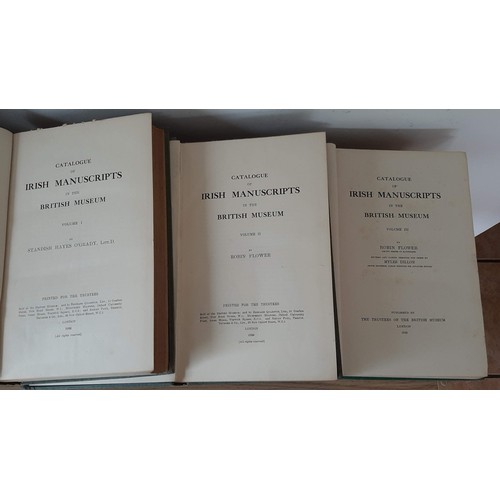 38 - Catalogue of Irish Manuscripts in the British Museum, complete in 3 vols. Vol I – Standish O&r... 