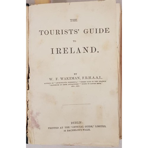 41 - T J Westropp bound copy of 6 Tours or guides in Ireland, rebound by him as one vol Jan 1895 and with... 