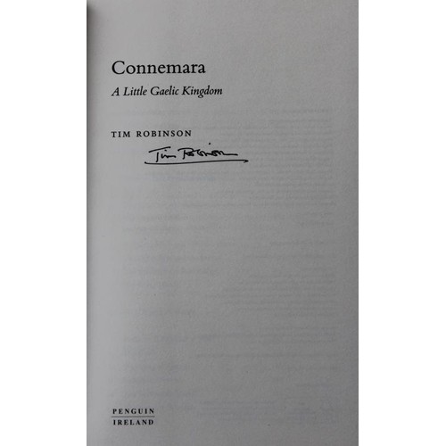 71 - Tim Robinson: signed first editions  The Connemara Trilogy – Connemara: Listening to the ... 