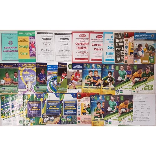 105 - Munster Under 21 Football Round 1 and Semi Final Programmes 2000-2017 (30)