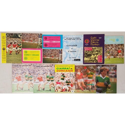 121 - Munster Senior Football Final Programmes - 1980-1989 (11)