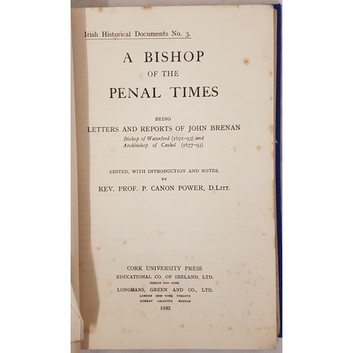 148 - The Sieges of Limerick 1690-1691. From contemporary sources by Flood. 1944; bound with A Bishop of P... 