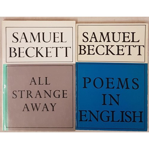 169 - Samuel Beckett. All Strange Away. 1979. 1st. Pristine dust jacket and Samuel Beckett. Poems in Engli... 