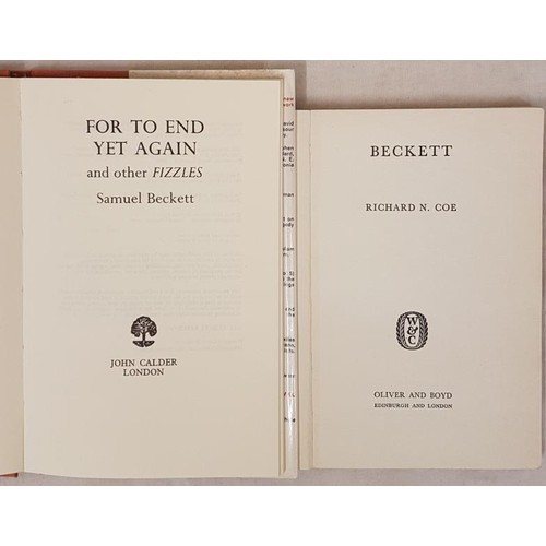 170 - Samuel Beckett. For To End Yet Again and Other Fizzles. 1976. Fine d.j. and Richard N. Coe. Beckett.... 