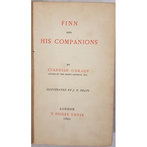 180 - Illustrated by Jack B. Yeats. Finn and His Companions by Standish O’Grady illustrated by J. B.... 