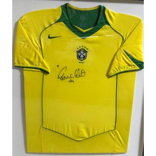194 - Ronaldo – signed Brazil jersey. The second highest goal scorer in the World Cup all-time list