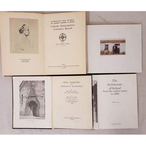 644 - Catholic Emancipation Centenary Record June 1929. Three Candles Press; The Architecture of Ireland f... 