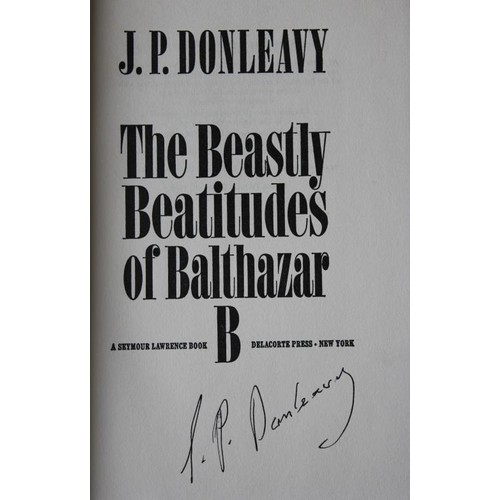 648 - Signed first editions – John Banville (2), Dermot Bolger (2), JP Donleavy, Sebastian Barry, Pa... 