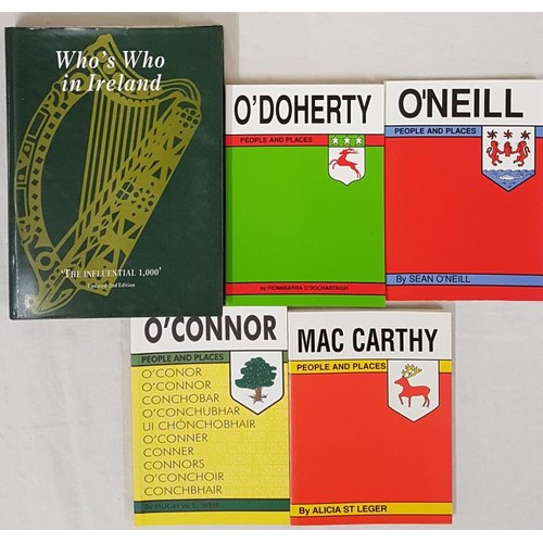 656 - Cairnduff, Who’s Who in Ireland, 2nd ed, 1991, Folio, dj vg; Families: O’Neill, O’... 