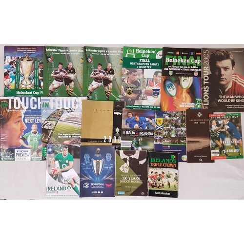 660 - Heineken Cup Programmes, Bledisloe Cup, Ireland v England etc. Books etc. (17)