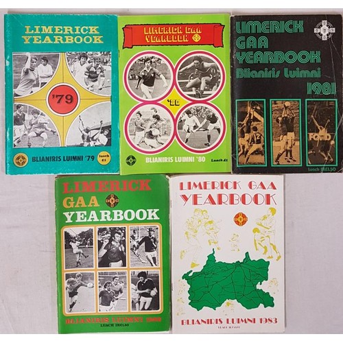 26 - Limerick GAA Yearbooks 1979, 1980, 1981, 1982, 1983 (5)