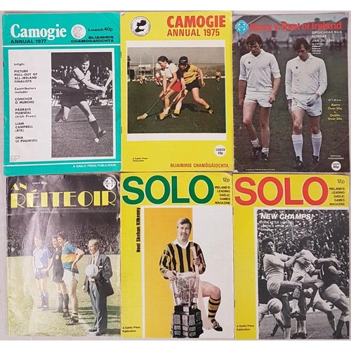 36 - G.A.A. Camogie Annuals 1975 & 1977, Kerry v Rest Of Ireland (1980), An Réiteoir, Solo (2)... 