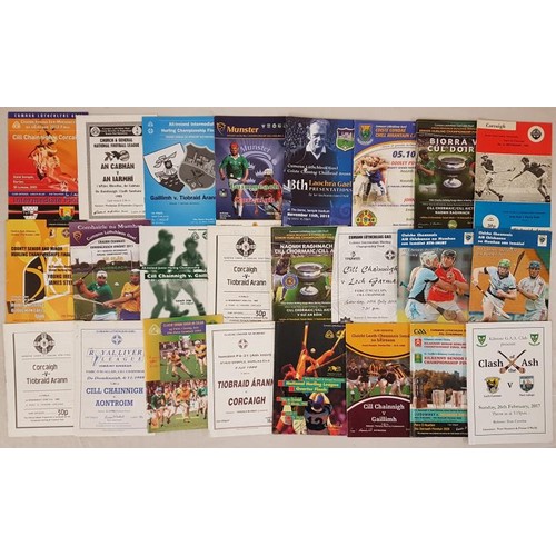 44 - G.A.A. Collection of c.30 Various Hurling Programmes