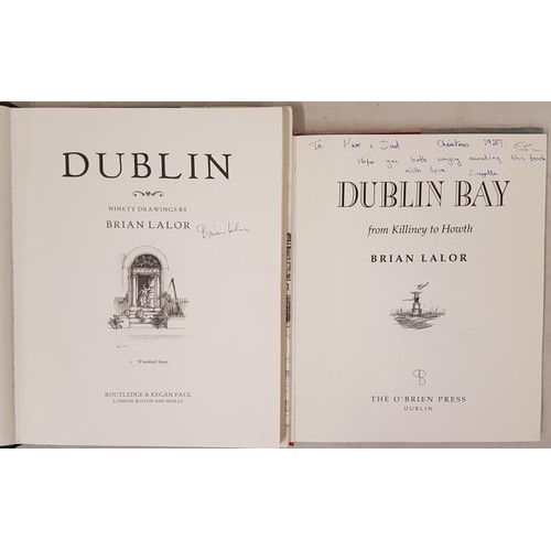 55 - Dublin Ninety Drawings by Brian Lalor, 1981, Routledge & Kegan Paul, Signed First Edition, Hardb... 