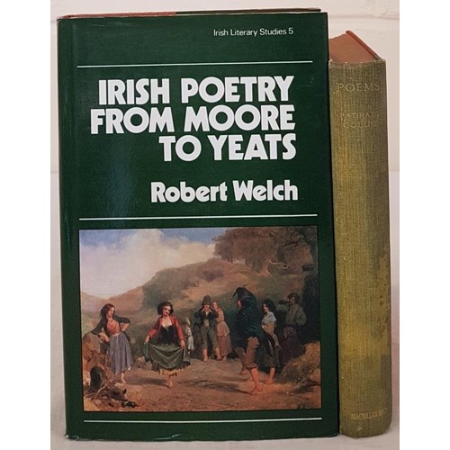 60 - Padraic Colum. Poems. 1923. 1st Signed presentation from Belfast poet Robert Williams; and Robert We... 