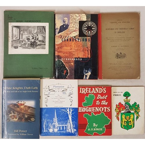 81 - Irish Family History. Guide to Irish Genealogy by Walter Clare. 1938; Finding Connections by Kavanag... 