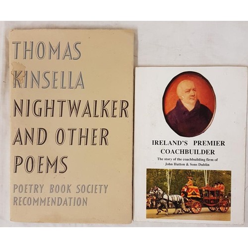 83 - Thomas Kinsella  Nightwalker and Other Poems 1968. Dolmen Press. First. edit;  and   James Cooke Ire... 