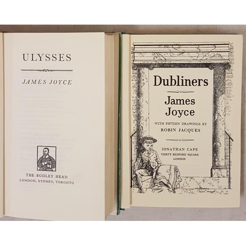 106 - James Joyce.  Ulysses.   1969.  D.J.;  and  J. Joyce.  Dubliners  1956.  Illustrated d.j.   (2)... 