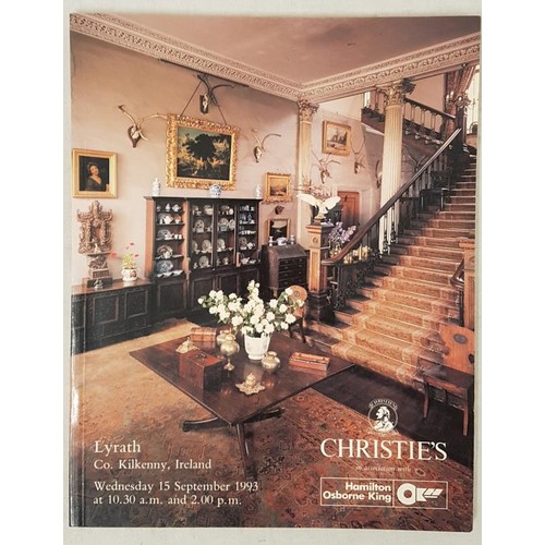 124 - Christies contents catalogue. Lyrath , Co Kilkenny. Sept. 1993.