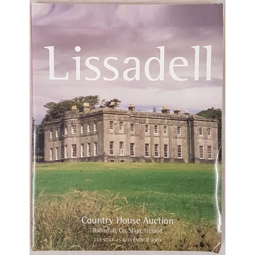 129 - Christies catalogue. Catalogue sale of contents of Lissadell, Co. Sligo on 25th Nov. 2003. Fine with... 