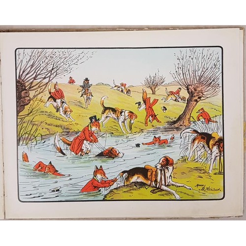 132 - Sir F. Burnand. The Fox’s Frolic. C. 1895. Oblong quarto. Illustrated in colour by Henry B. Ne... 