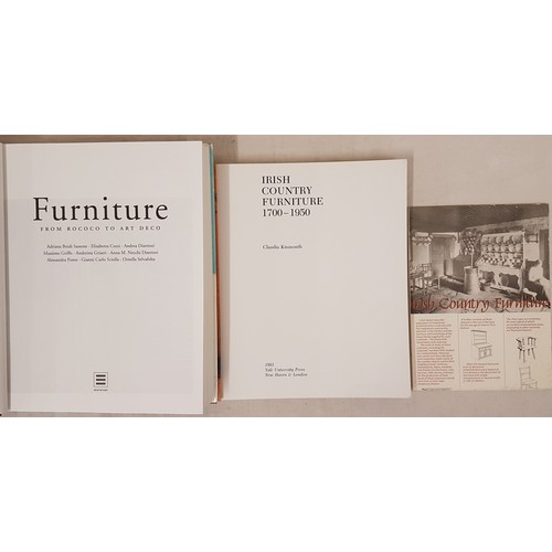 424 - Claudia Kinmonth, Irish Country Furniture, 1700-1950, Yale, 1993, 4to, cards. Furniture from Rococco... 