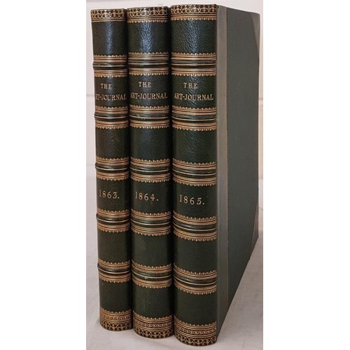 436 - The Art Journal. 1863/65. Numerous engravings. Folio. 3 consecutive volumes in matching very fine co... 