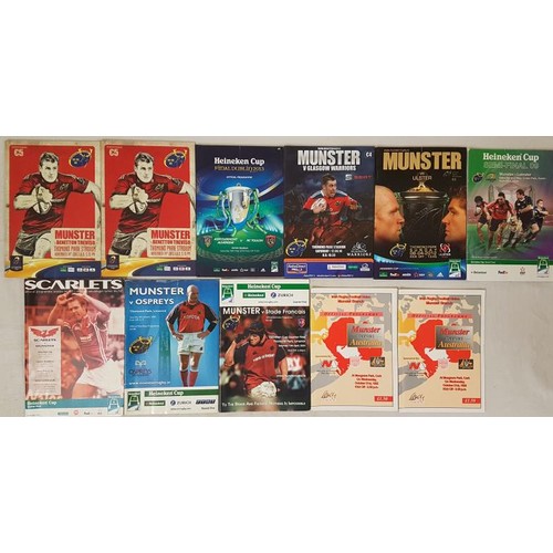 438 - Munster Rugby Match Programmes 1992-2015 (11)