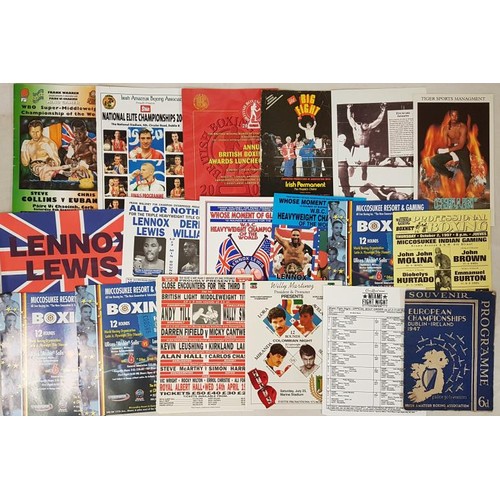 442 - Boxing - a Bundle of Boxing Ephemera incl. 1974 European Championships in Dublin Programme... 