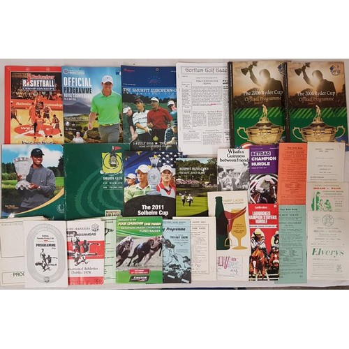 443 - Golf, Horse Racing etc. Programmes / Souvenir Publications (c.30)