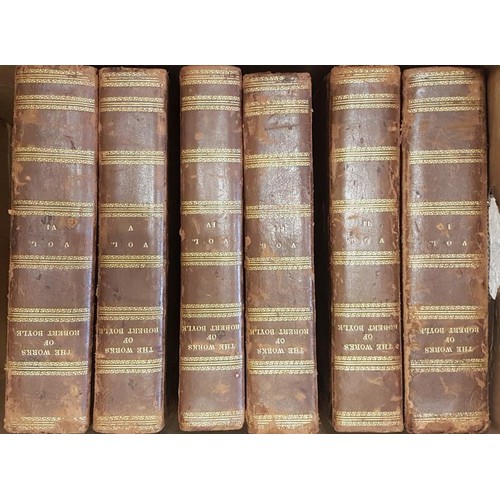 449 - The Works of Robert Boyle in six volumes to whch is prefixed the life of the author, London 1772, Bo... 