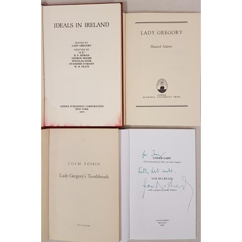 454 - Sam McCready, Coole Lady, Lady G., 2005; signed copy. Hazard Adams, Lady Gregory, 1973, bookplate of... 