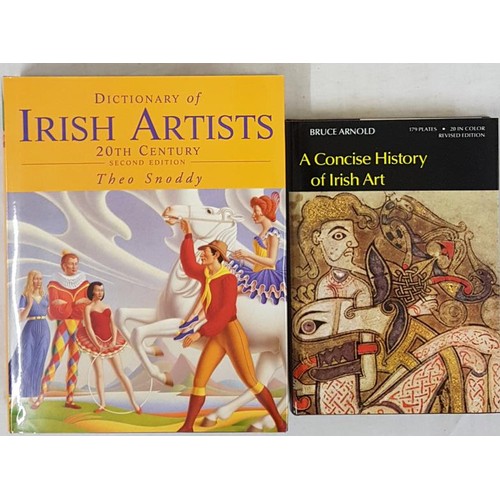 460 - Theo Snoddy, Dictionary of Irish Artists, 2nd, 2002, 4to, mint copy. Bruce Arnold, A Concise History... 