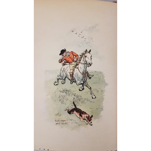 466 - G.J. Whyte-Melville. Hunting Songs & Verses. 1911. Tipped in colour plates. Gilt cloth; and G. W... 