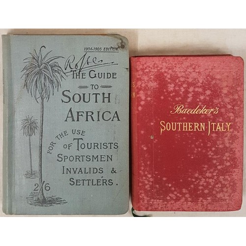 469 - Guide to South Africa 1904/1905 edition. 1st. Maps and illustrations. Ex Birr Castle signed by Lord ... 