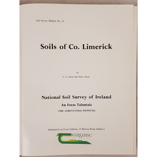 475 - Finch, Soils of Co Limerick, 1966, An Foras Talúntais, 4to, 199 pps with maps in back folder.... 